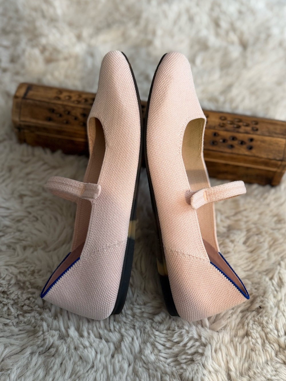 ROTHY’S The Square Mary Jane Women’s Flat Shoes bubbly pink 7.5 - Picture 5 of 10
